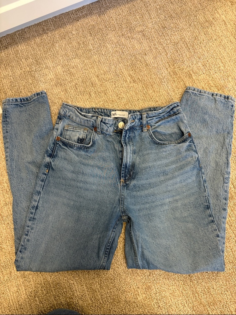 Zara Light Blue Denim Jeans